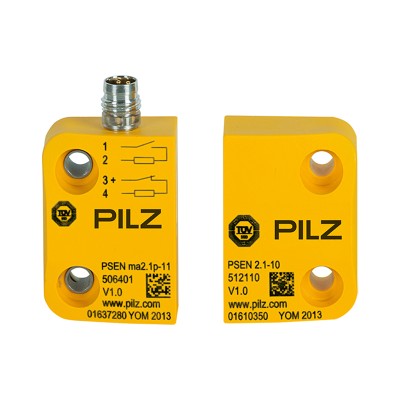 皮尔兹PILZ 接触式磁性安全开关 506408 PSEN ma2.1p-31/PSEN2.1-10/LED/6mm/1unit图1