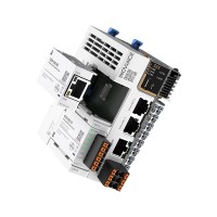 汇川PLC Easy522-0808TP 网络运动主机(PNP输出),双网口支持级联,支持EtherCAT总线(脉冲+总线最大16轴),本体两个扩展卡槽,本地可扩展16个模块 Easy500系列