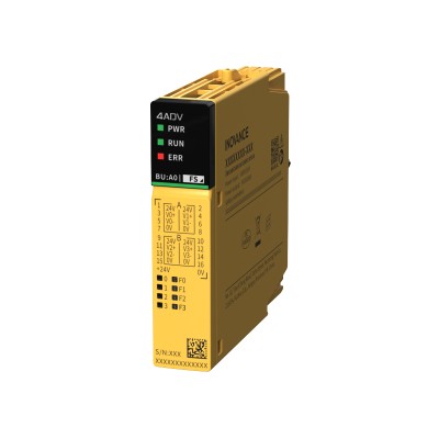 汇川PLC Hi50-4ADV-F00 模拟量电压输入模块,安全型,4×ADV,适配A0型背板 Hi50系列分布式安全IO模块图1