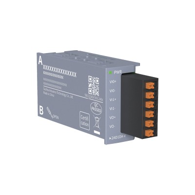 汇川PLC GE20-2AD1DA-V 2通道模拟量输入(电流/电压)和1通道模拟量电压输出 GE20系列扩展卡图1