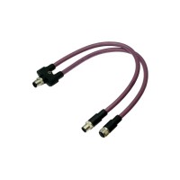 倍加福 ICZ-3T-0,3M-PUR ABG-V15B-G Y 型连接缆线 RFID和光学识别